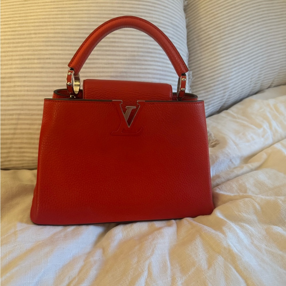 Louis Vuitton Red Capucine Pm